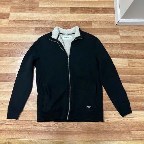 Abercrombie & Fitch Soft Fleece Sherpa Lined Sweatshirt - Picture 1 of 5